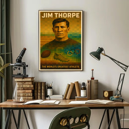 Jim Thorpe The Iconic Athlete Poster