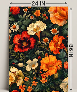 Vibrant Floral Symphony William Morris Art Poster