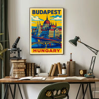 Budapest A Vibrant Tribute Poster