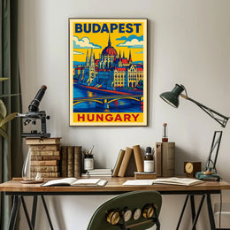 Budapest A Vibrant Tribute Poster