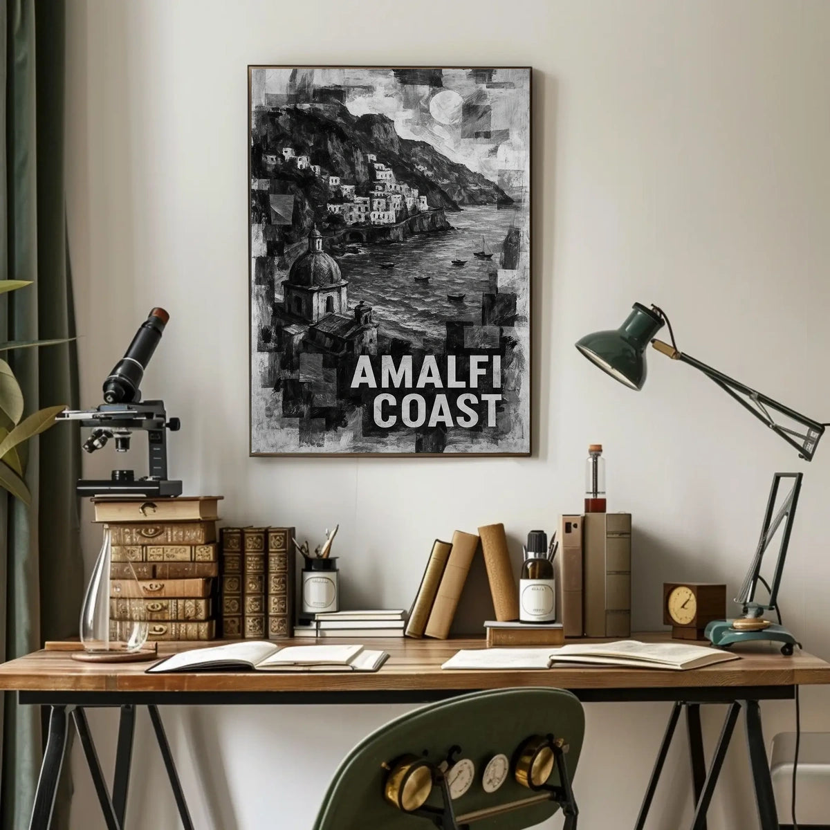Amalfi Coast Poster Wall Art For Living Rooms Decor