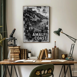 Amalfi Coast Poster Wall Art For Living Rooms Decor