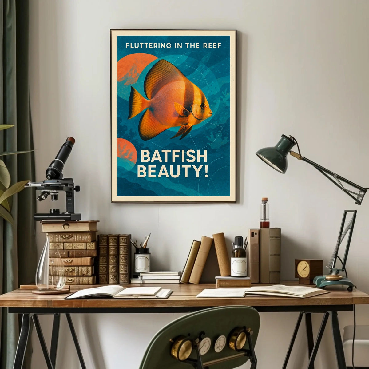 Fluttering In The Reef Poster