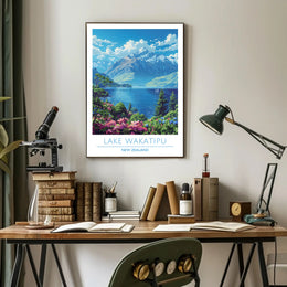 Lake Wakatipu Scenic Poster