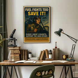 Fuel Conservation In Wartime Poster