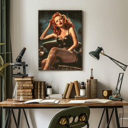 Vintage Glamour Under the Stars Poster