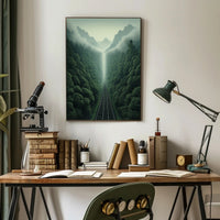 Journey Through The Misty Mountains Poster