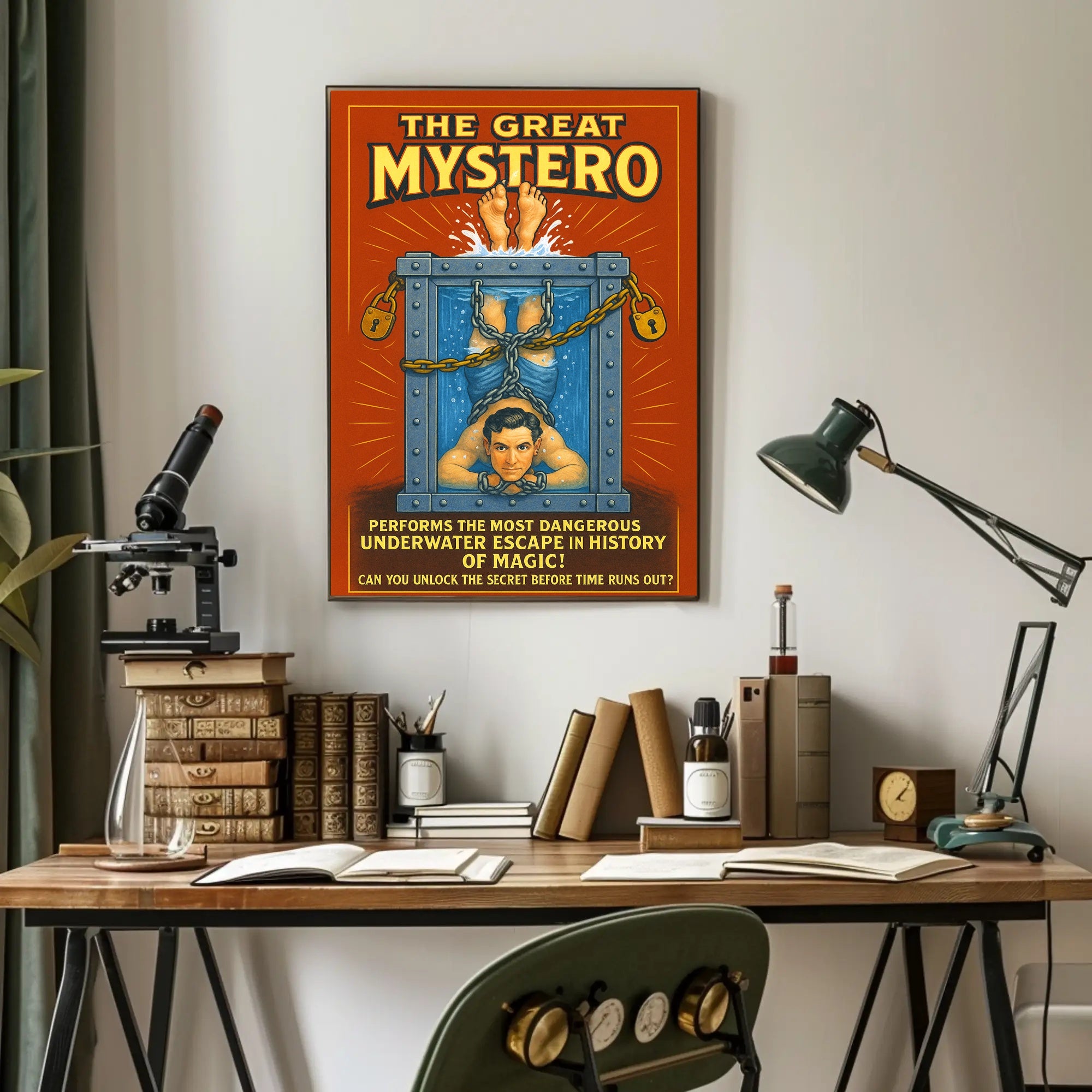 The Great Mystero Underwater Escape Poster PosterGoat
