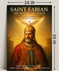 Saint Fabian The Pontiff of Peace Poster PosterGoat