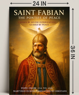 Saint Fabian The Pontiff of Peace Poster PosterGoat