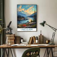 Lake Clark Scenic View: A National Park Poster