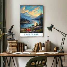 Lake Clark Scenic View: A National Park Poster