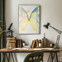 Ethereal Butterfly Wall Art Print Pastel Decor