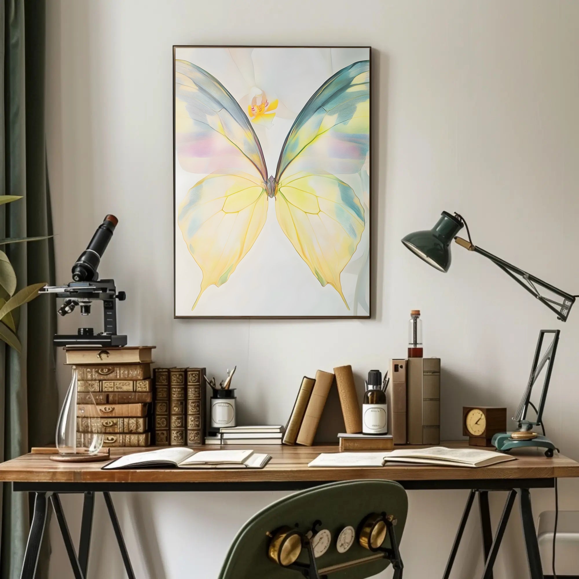 Ethereal Butterfly Wall Art Print Pastel Decor