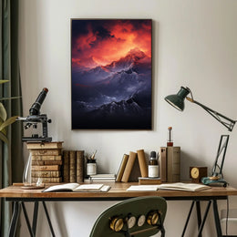 Majestic Mountain Sunrise Poster