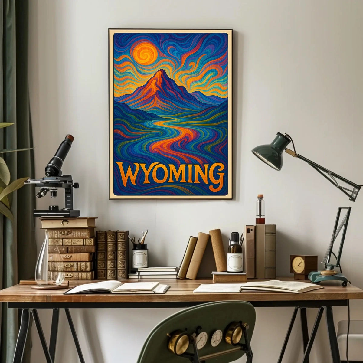 Wyoming Vibrant Landscapes Poster