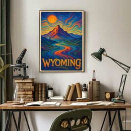 Wyoming Vibrant Landscapes Poster