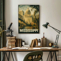 Mississippi State Capitol Poster