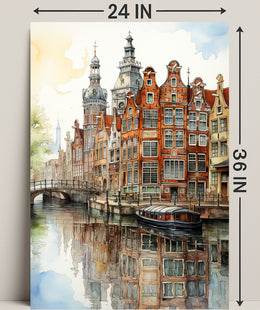 Reflections Of Amsterdam Poster