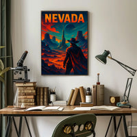 Nevada A Futuristic Frontier Poster