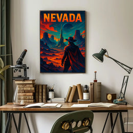 Nevada A Futuristic Frontier Poster