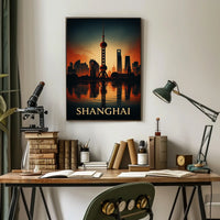 Shanghai Skyline Poster