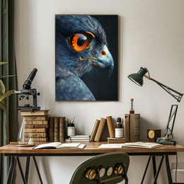 Majestic Eagle Eye Close-Up Animal Poster PosterGoat