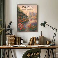 Paris Marché Aux Fleurs Poster