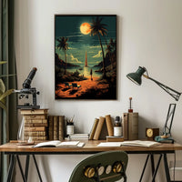 Moonlit Oasis Poster