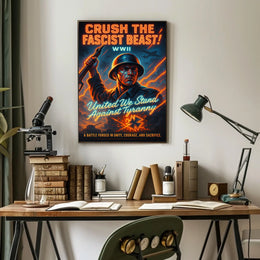 Crush the Fascist Beast Poster