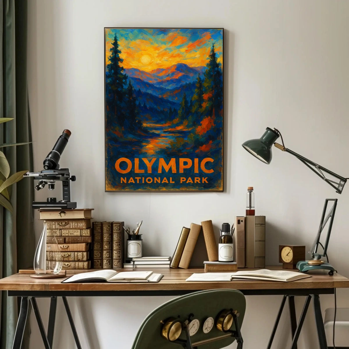 Olympic National Park Poster Landscape Wall Art 18x24