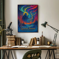 Beyond the Northern Veil: Mystical Lapland Poster