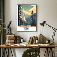 Yosemite National Park Vintage Poster Print