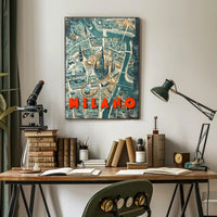 Milano Cityscape Poster