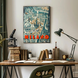 Milano Cityscape Poster