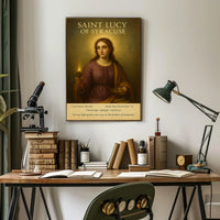 Saint Lucy Of Syracuse Poster Classic Sacred Wall Art