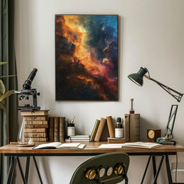 Ethereal Cosmic Nebula Photorealistic Space or Astronomy Poster PosterGoat