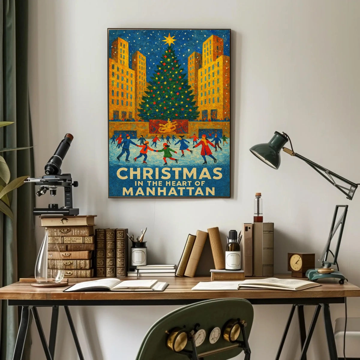 Christmas In Manhattan Poster