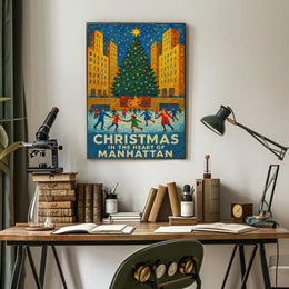 Christmas In Manhattan Poster