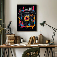 Vibrant Camera Art Poster