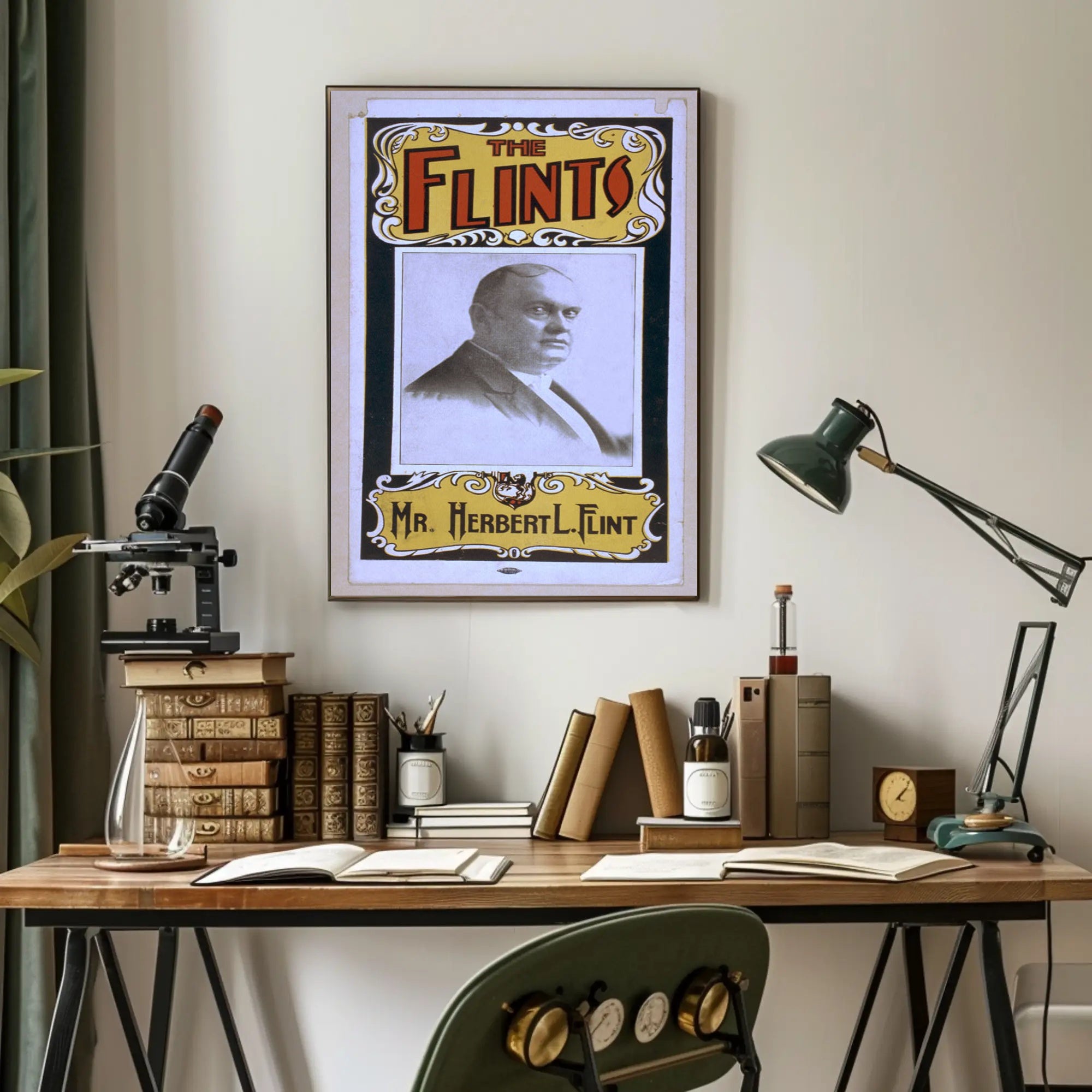 Mr. Herbert L. Flint Vintage Theatrical Poster