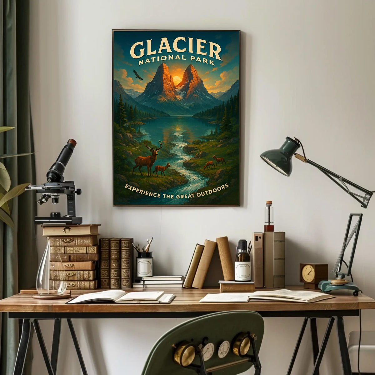 Glacier National Park Adventure Poster