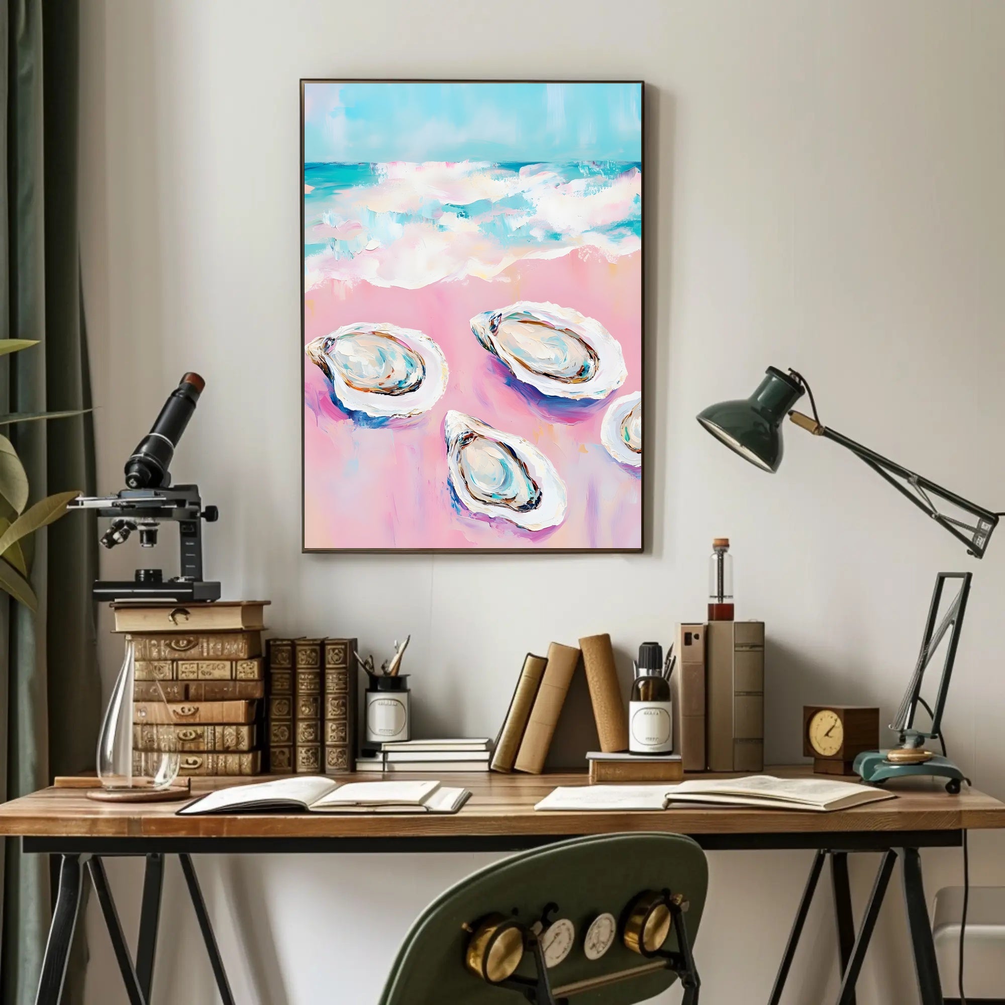 Oceanic Bliss Pastel Coastal Poster Wall Art