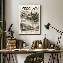 Arkansas The Natural State Poster