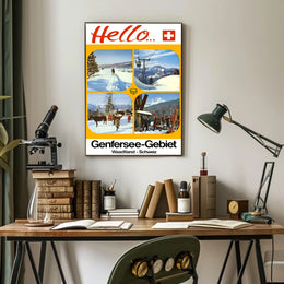 Hello from the Genfersee-Gebiet Poster
