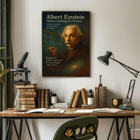 Albert Einstein Inspirational Science Poster Art Print