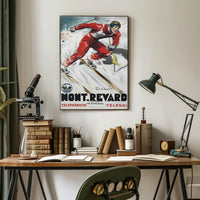 Mont Revard Ski Poster PosterGoat