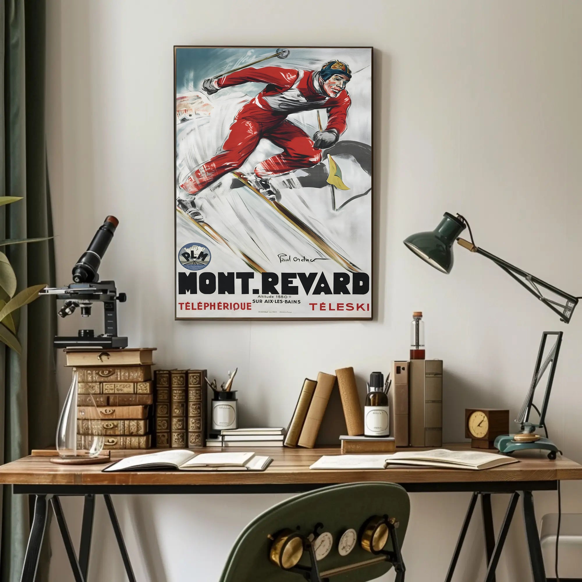 Mont Revard Ski Poster PosterGoat