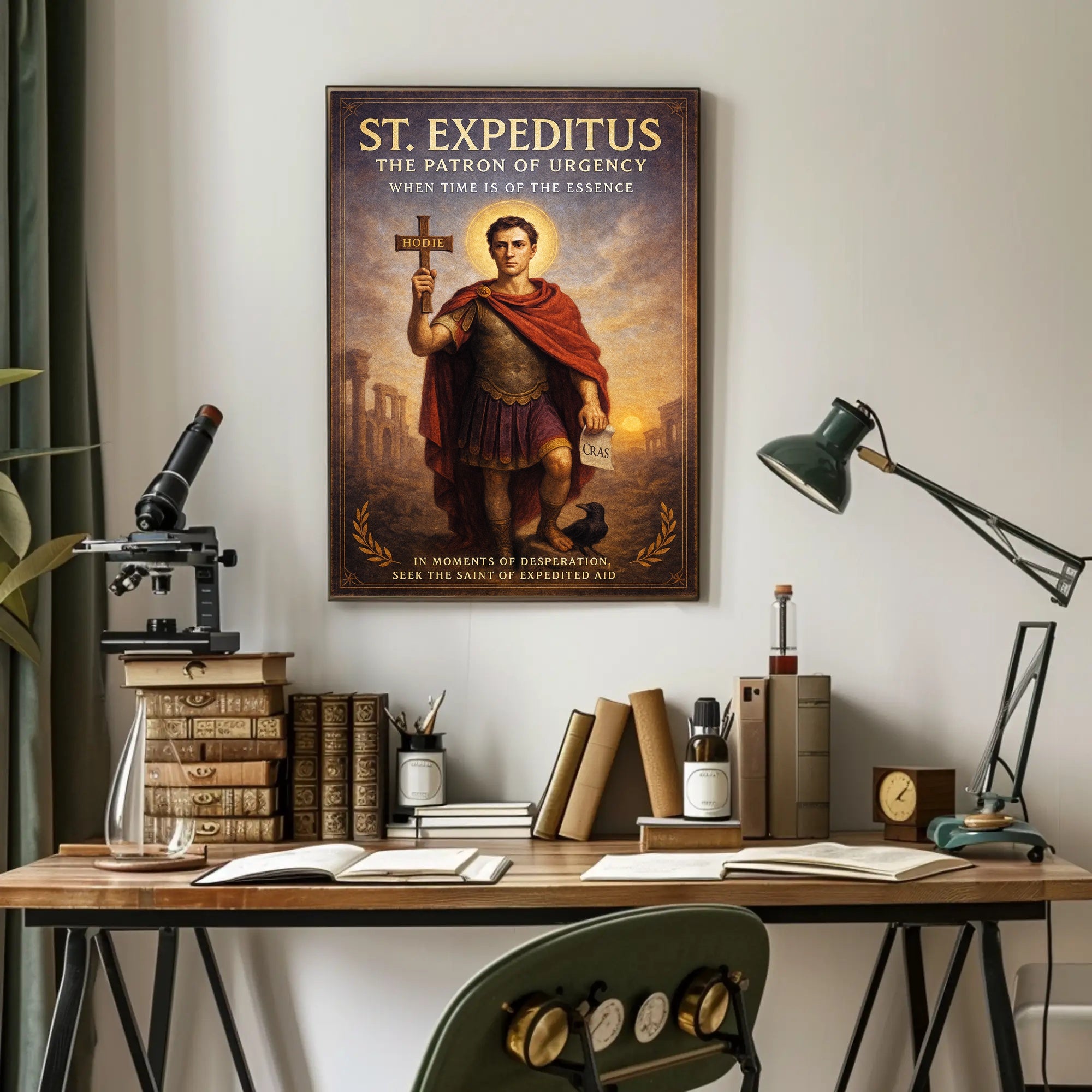 St. Expeditus The Patron of Urgency Poster PosterGoat