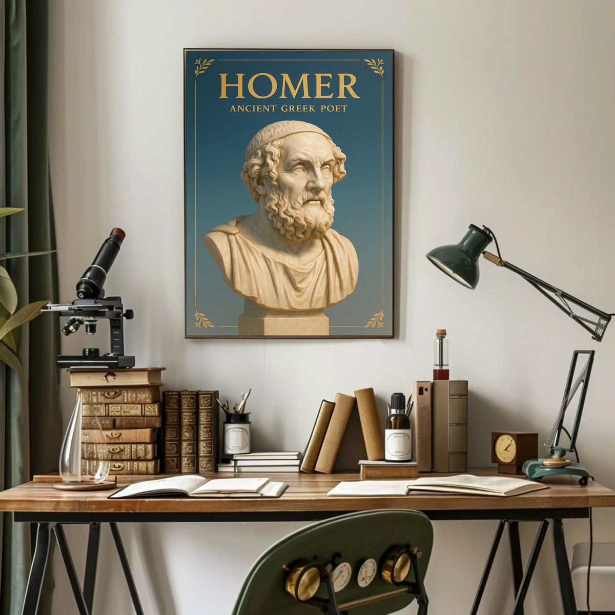 Homer Ancient Greek Poet Poster